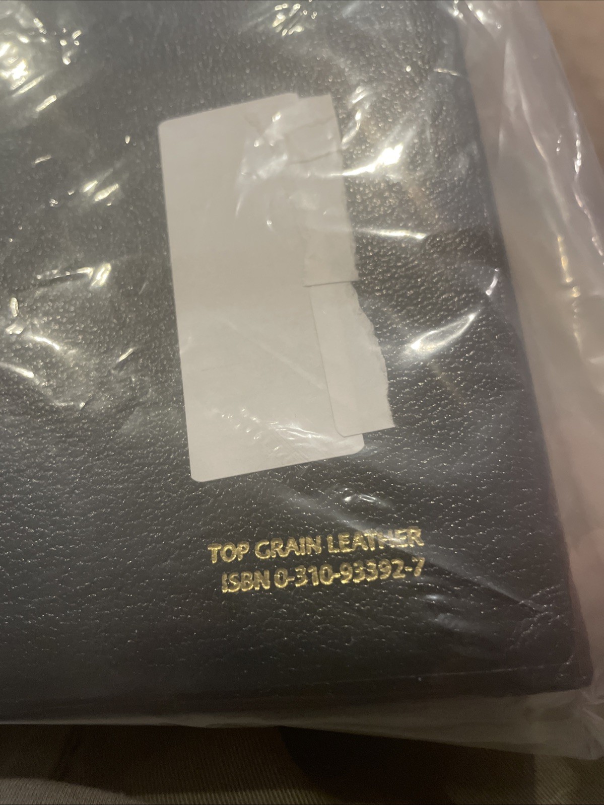 NIV Thinline Bible by Zondervan Staff (2005, Leather)