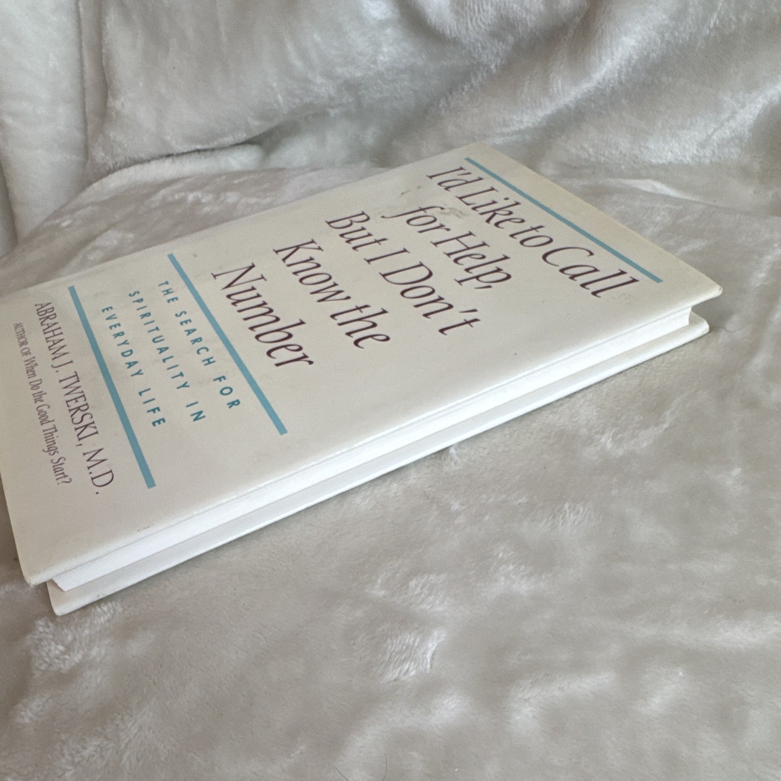 Abraham J. Twerski I’d Like to Call for Help 1991 Hardcover Pharos DJ