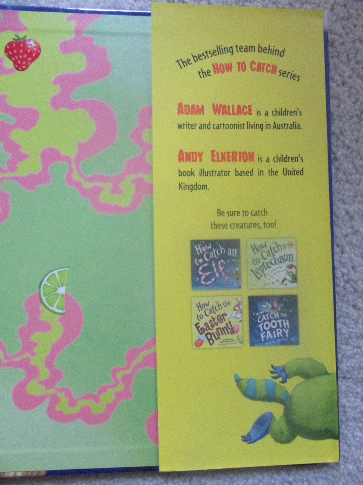 How to Catch a Monster by Adam Wallace NEW 2017 Hardcover 10.25 in x 10.25 in