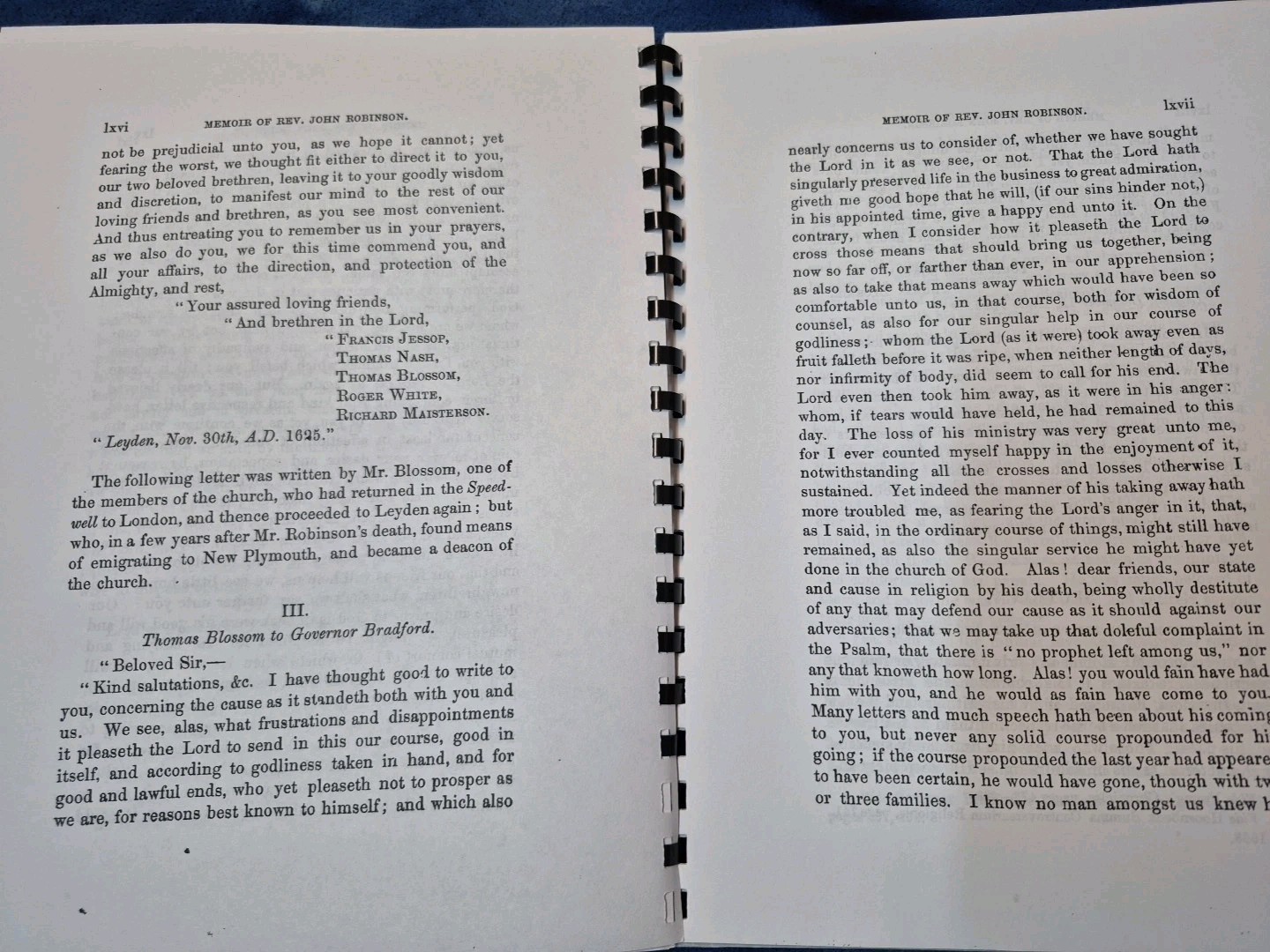 Memoir Of Rev. John Robinson 1575-1604 Puritan In Norfolk VA Genealogy History