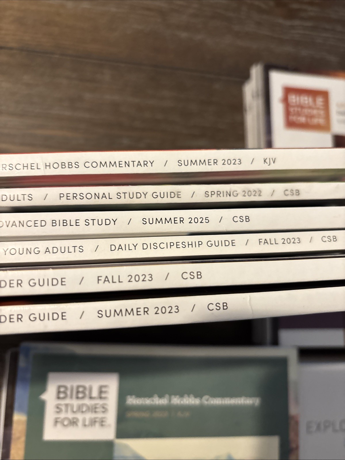 Lot of 23 Lifeway Bible Studies for Life KJV Adults & Explore The Bible 2022-25