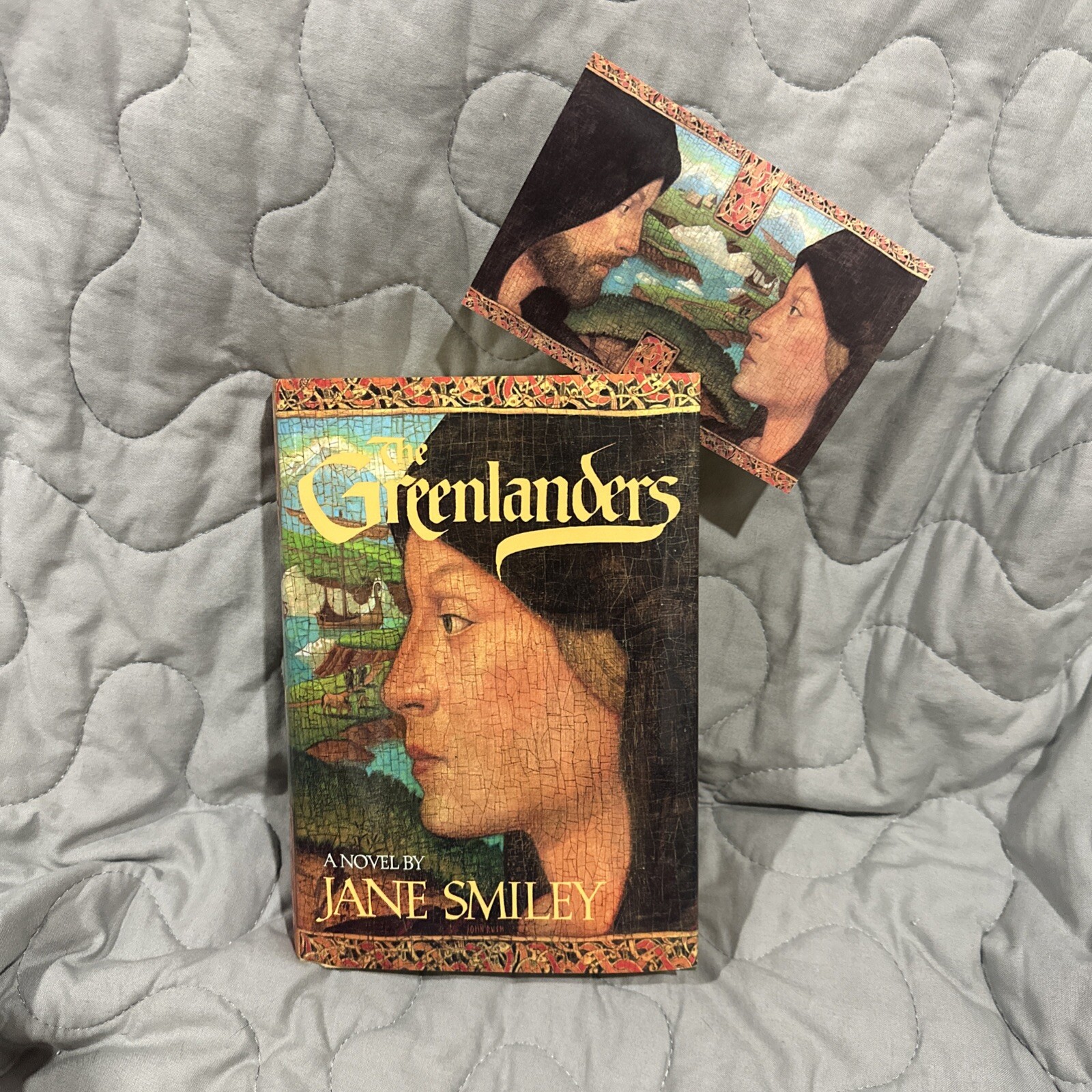 THE GREENLANDERS by Jane Smiley 1988 HC/DJ ~ 1st Edit 1st Print +Postcard