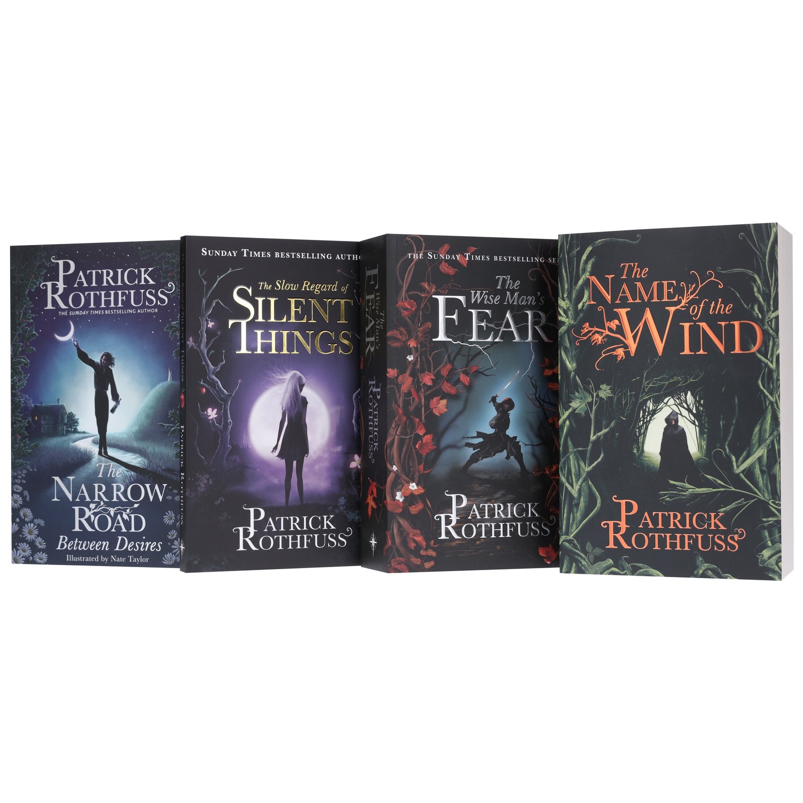 The Kingkiller Chronicle by Patrick Rothfuss 4 Books Collection Set -Fiction- PB