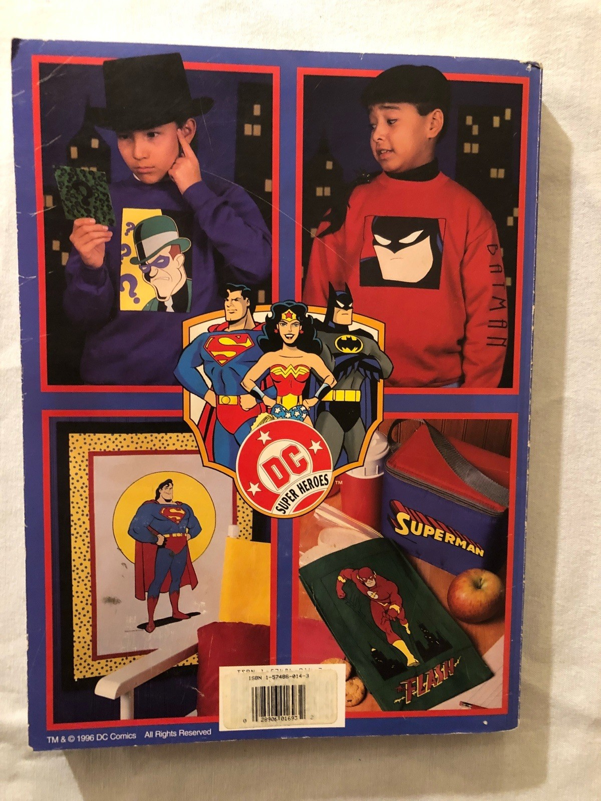 VTG DC Comics Super Heroes Iron-On Transfers (1996, Paperback)