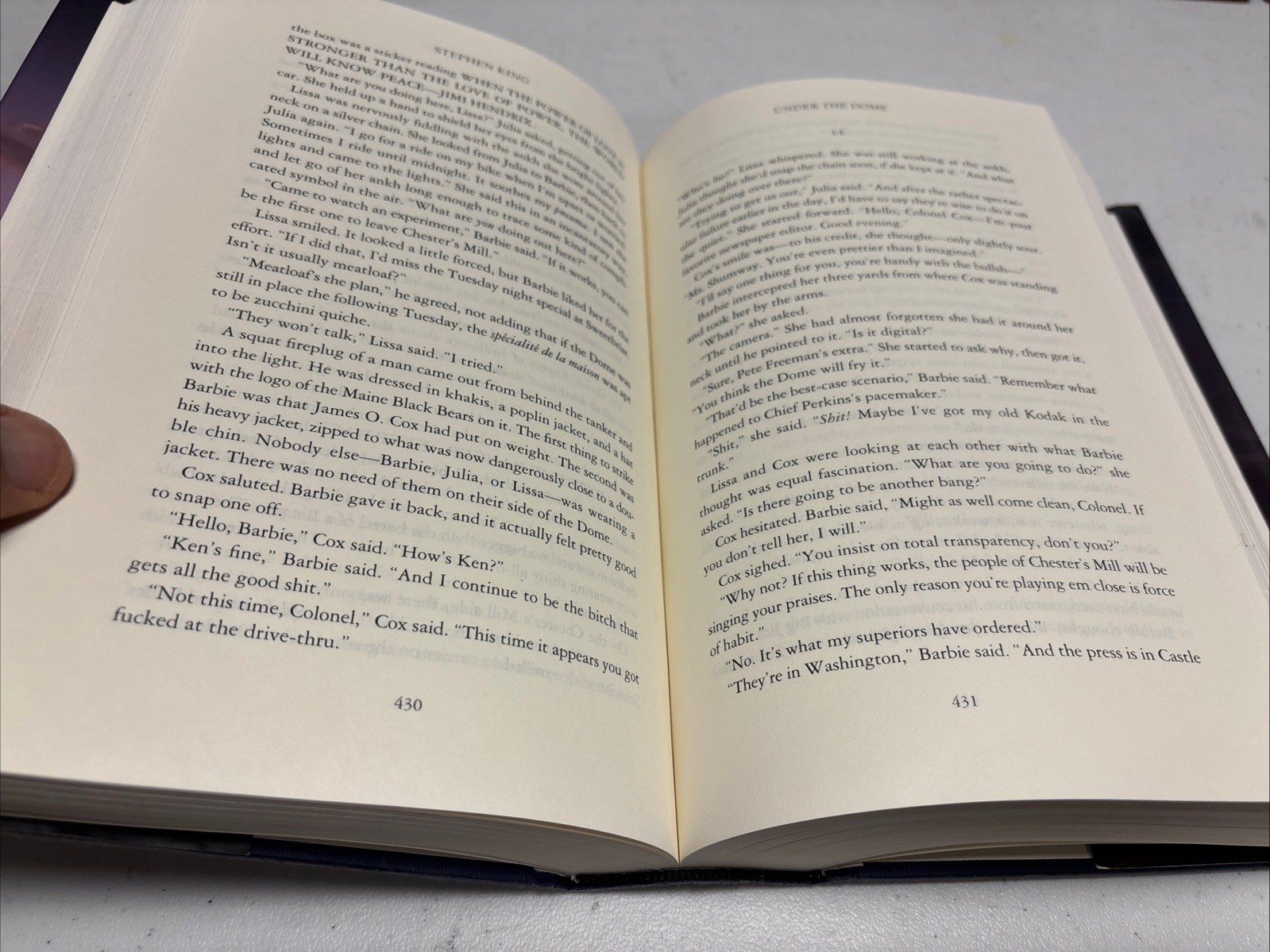 UNDER THE DOME by STEPHEN KING HCDJ FIRST EDITION / FIRST PRINTING