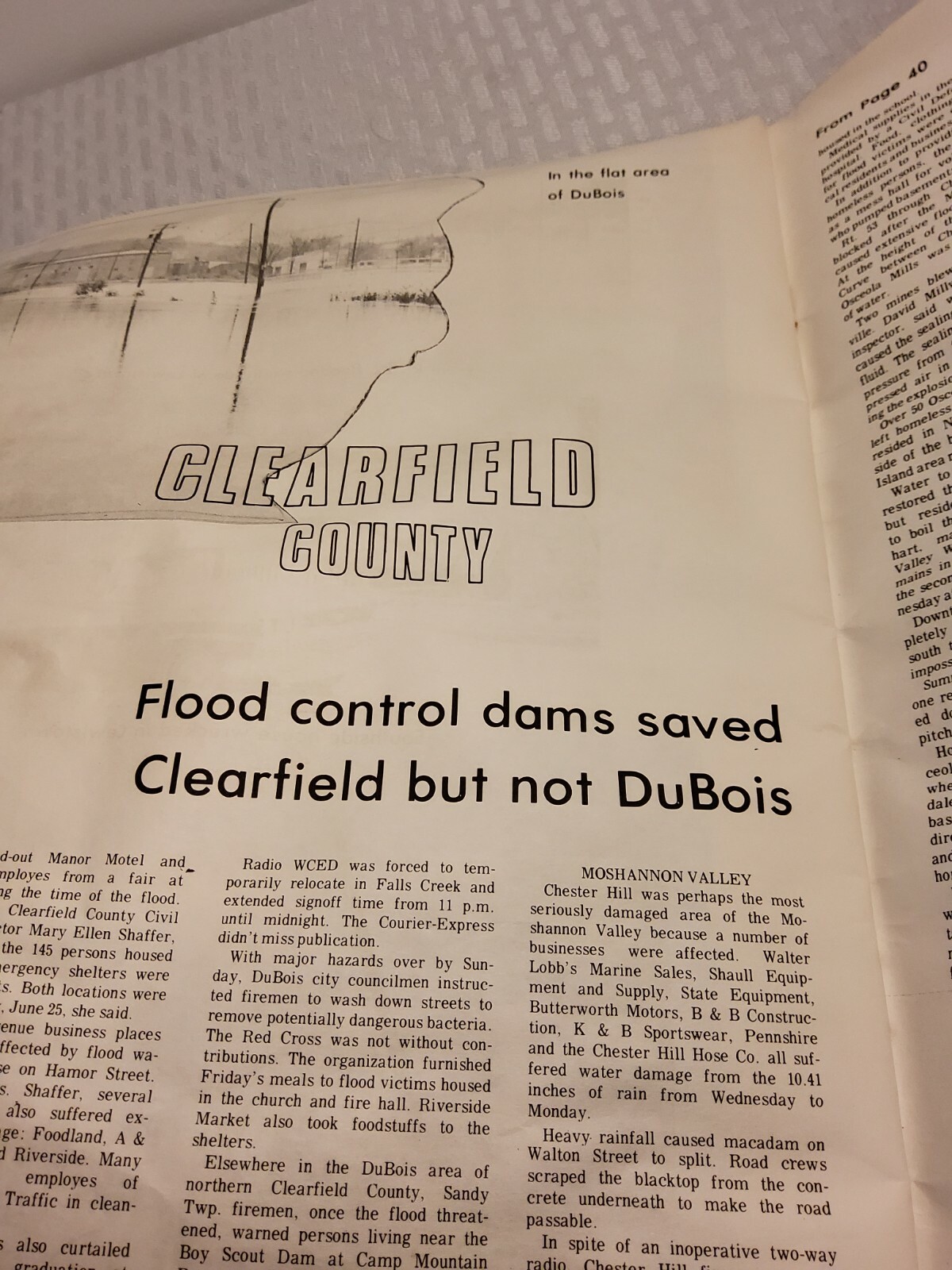 Flood Of 72, Book 14 X 10.5 In. Photos Of Central Pennsylvania