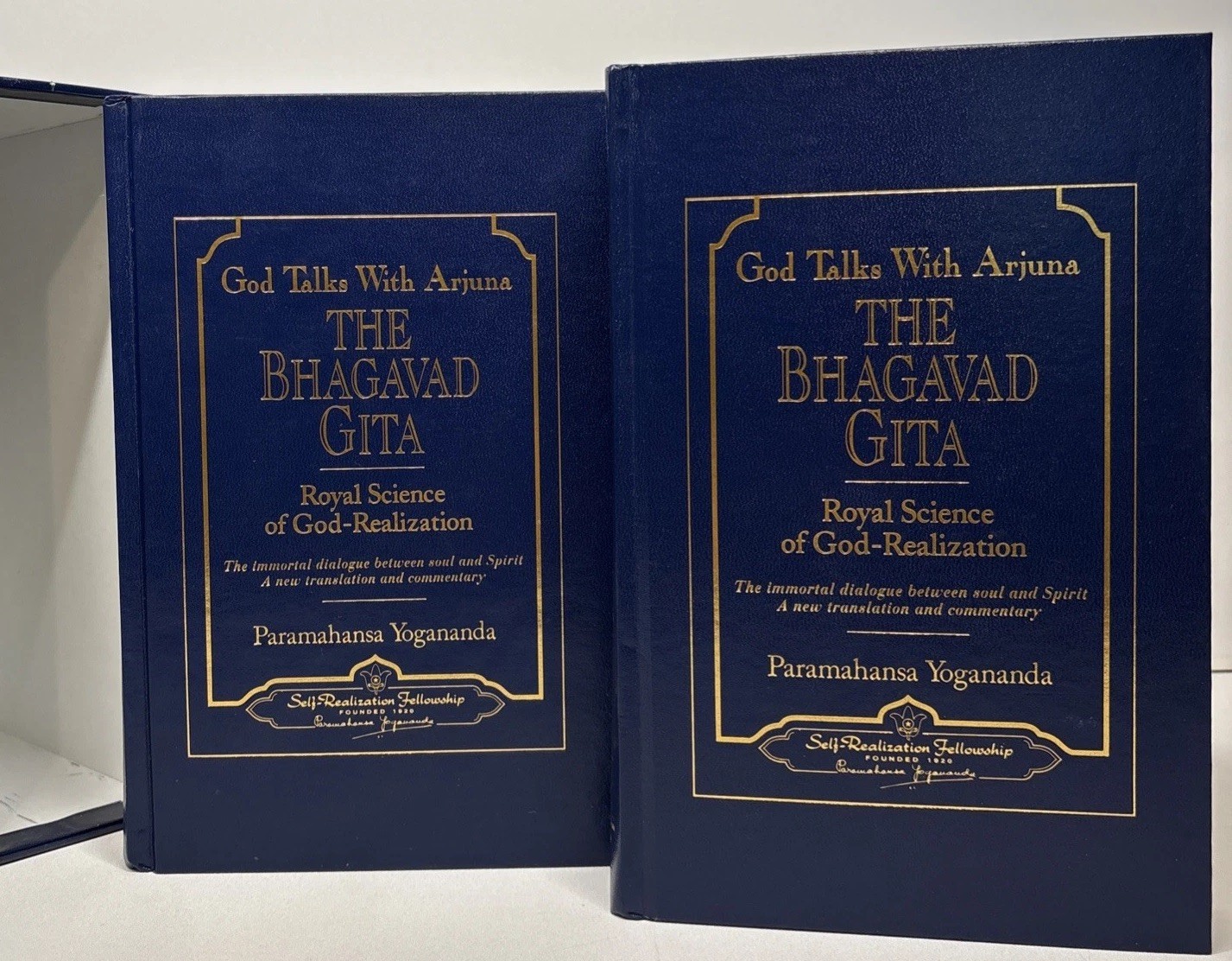 Second Coming of Christ & Bhagavad Gita By Paramahansa Yogananda Slipcases Good