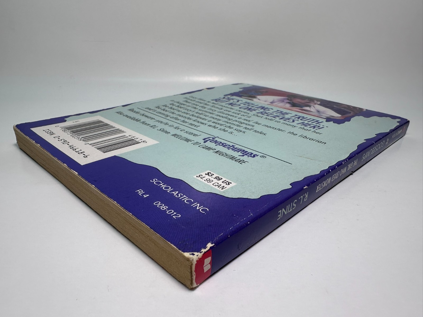 26th Print #8 The Girl Who Cried Monster Goosebumps Original Stine BARGAIN BIN