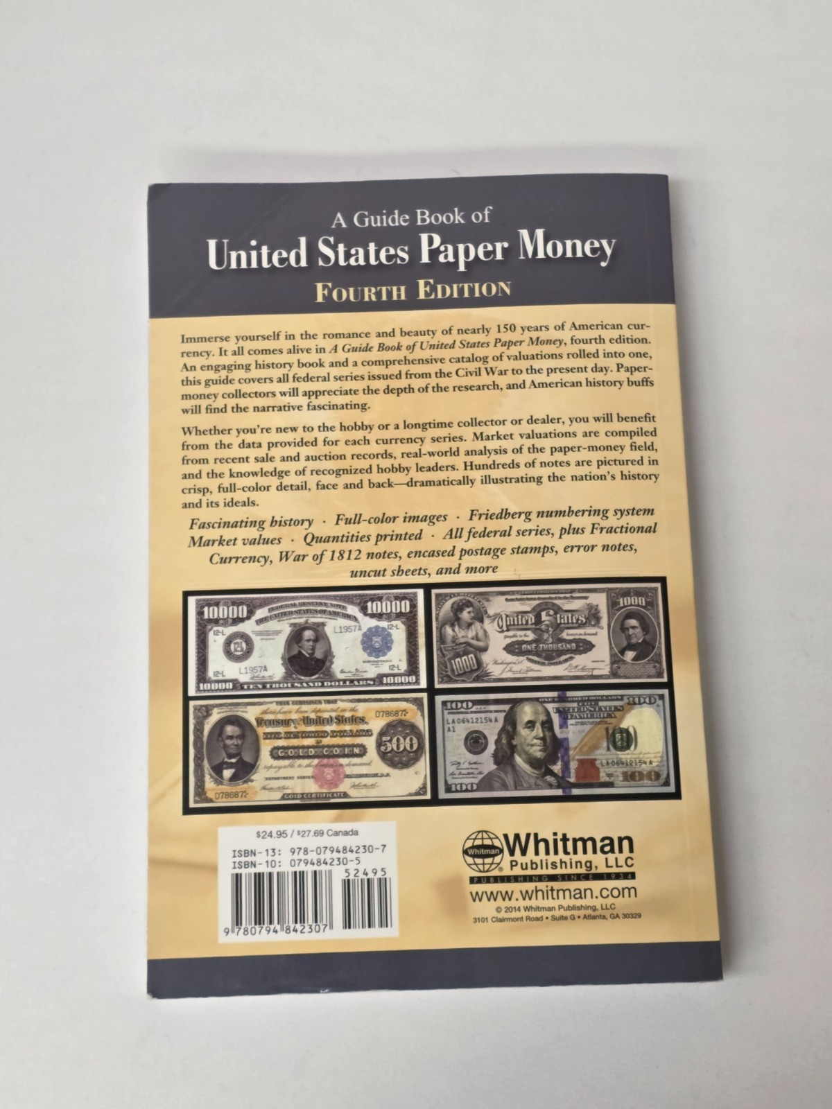 Guide Book of United States Paper Money 4th Edition Friedberg Red Book History