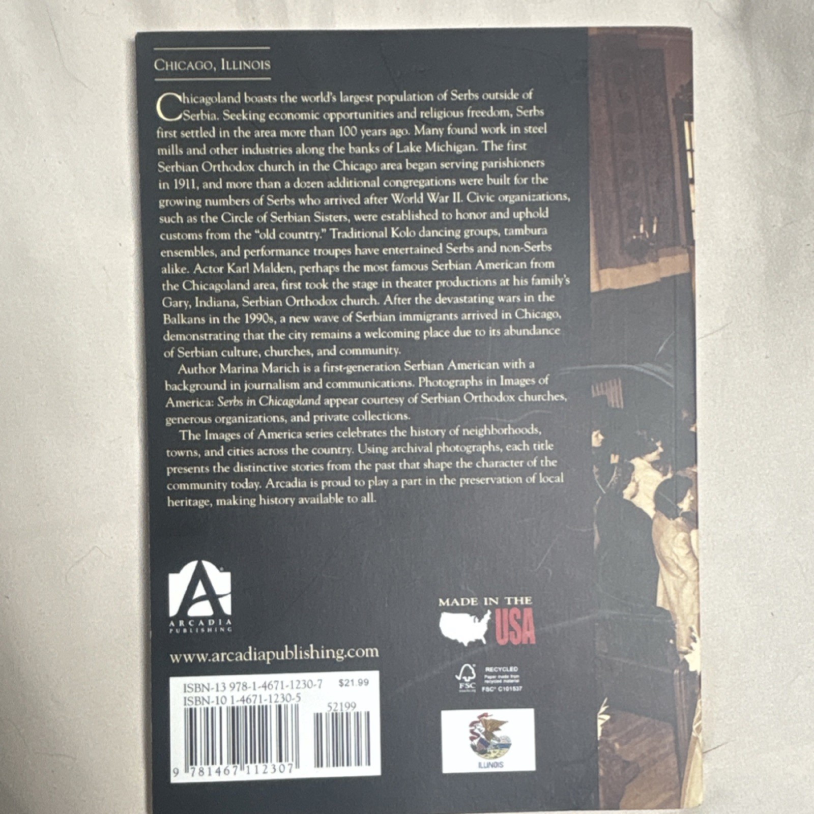 Serbs in Chicagoland by Marina Marich 2015 Arcadia Trade Paperback Autographed