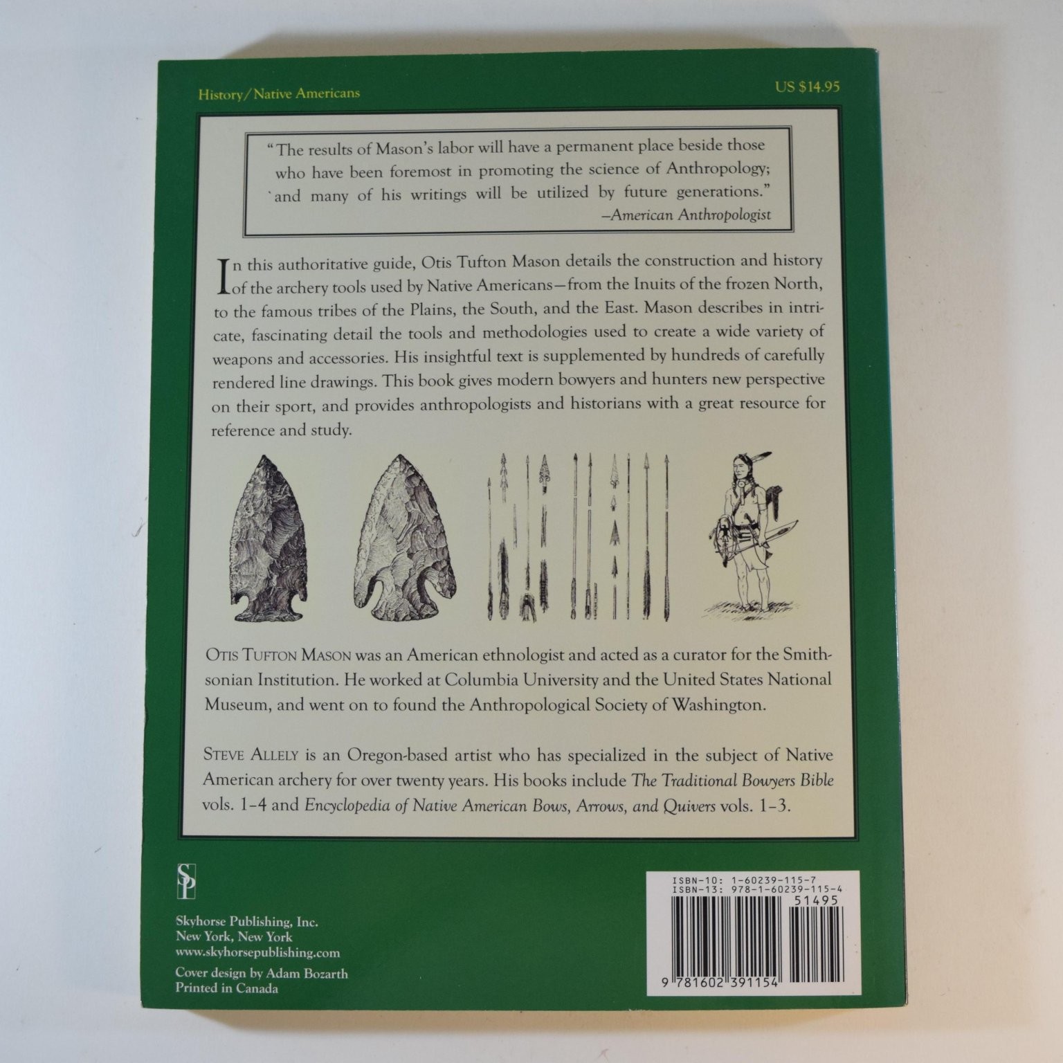 North American Bows, Arrows, Quivers – Mason 2007 Illustrated History Skyhorse
