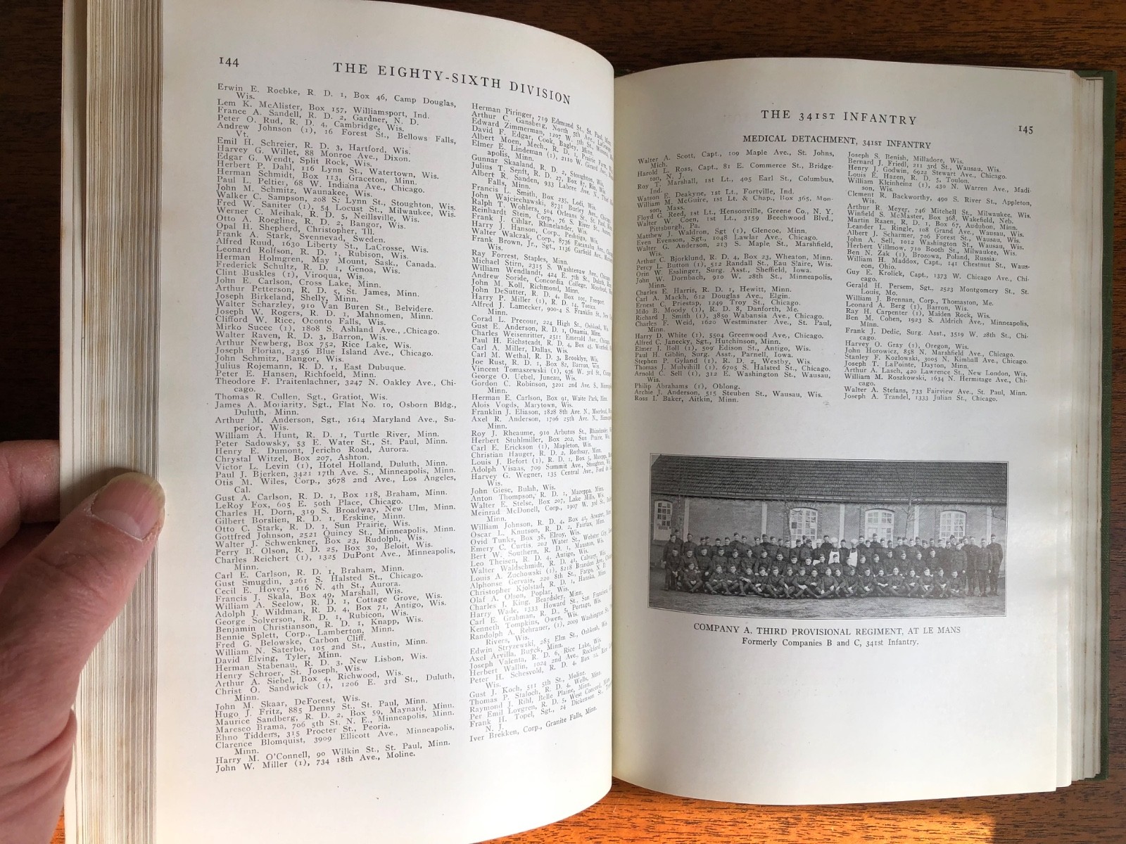 Official History Eighty-Sixth Division – 86th – WW1 – 1921 Hardcover