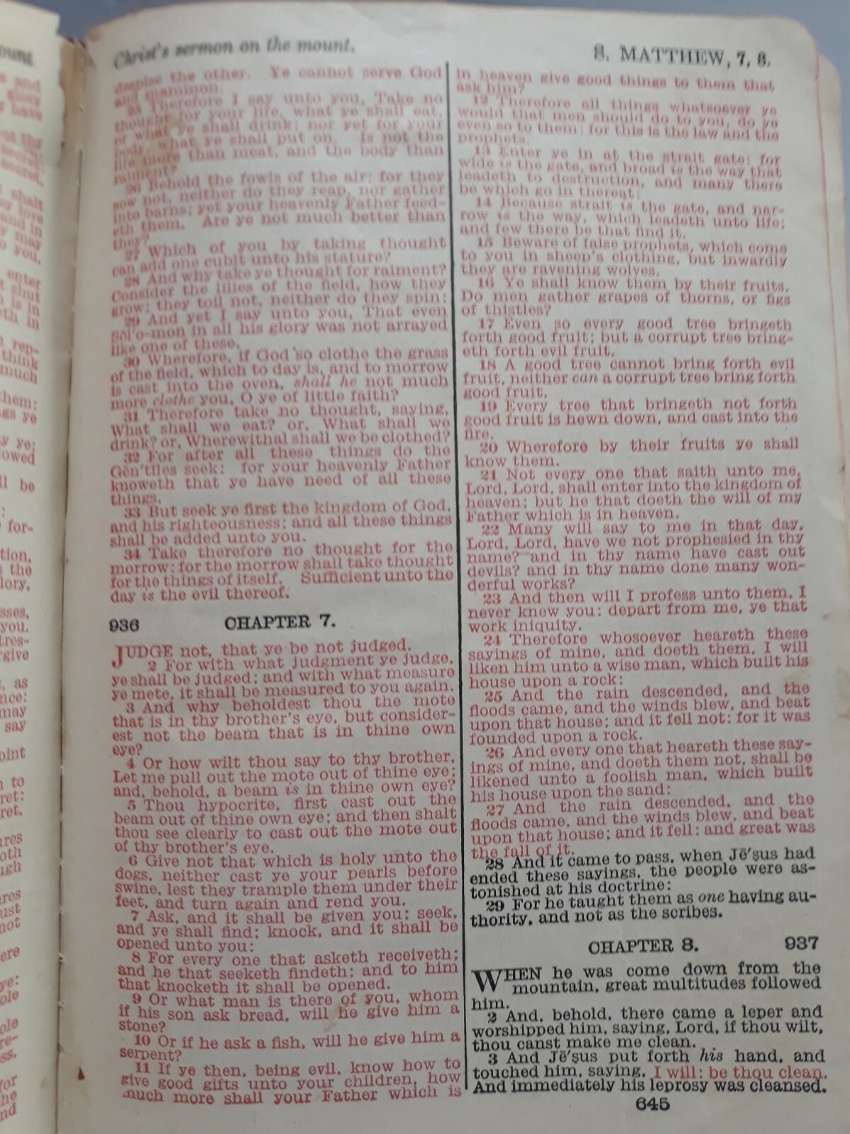 Red Letter Testament thomas nelson red cover antique