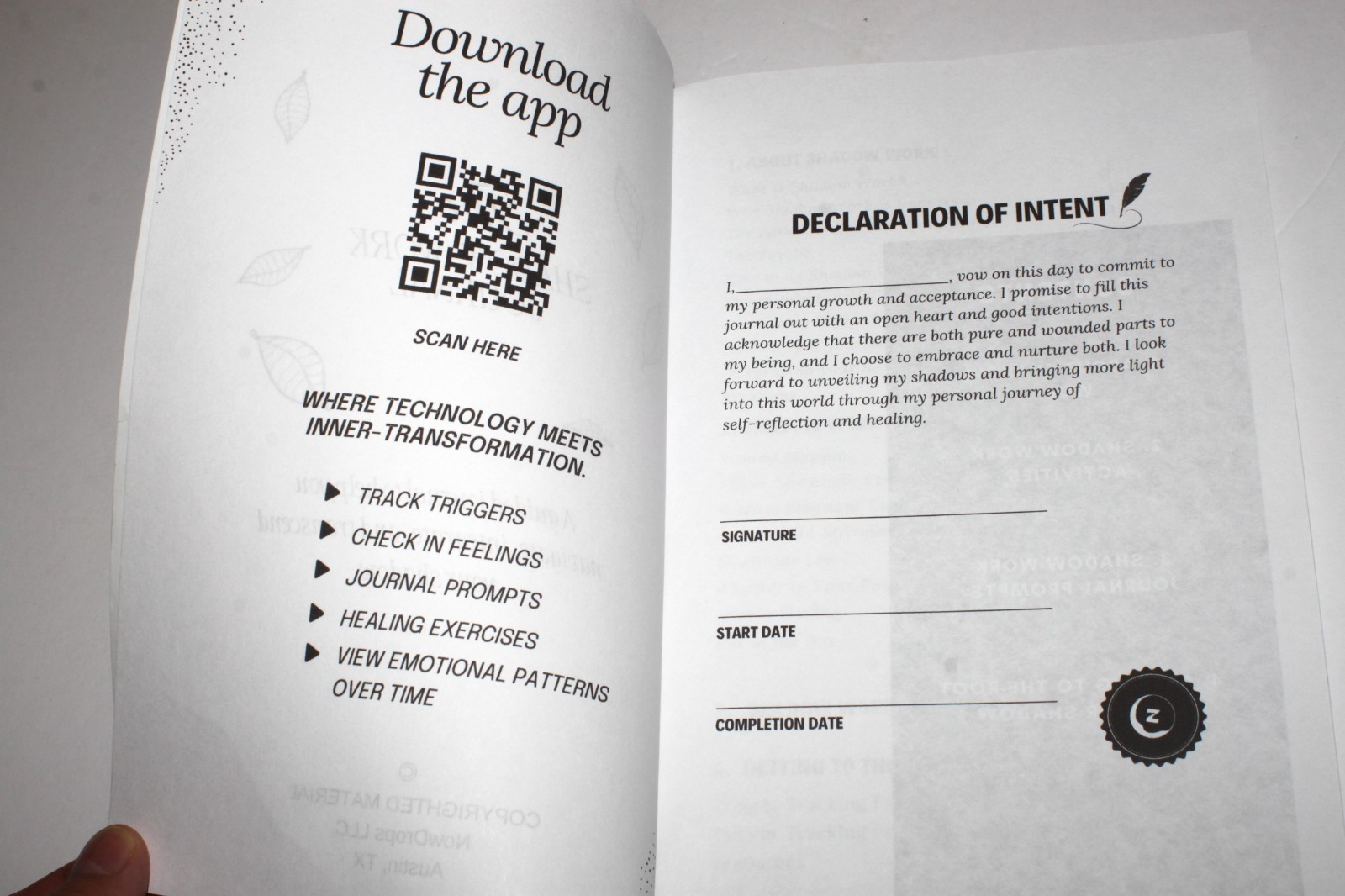 The Shadow Work Journal : a Guide to Integrate & Transcend Your Shadows (2023)