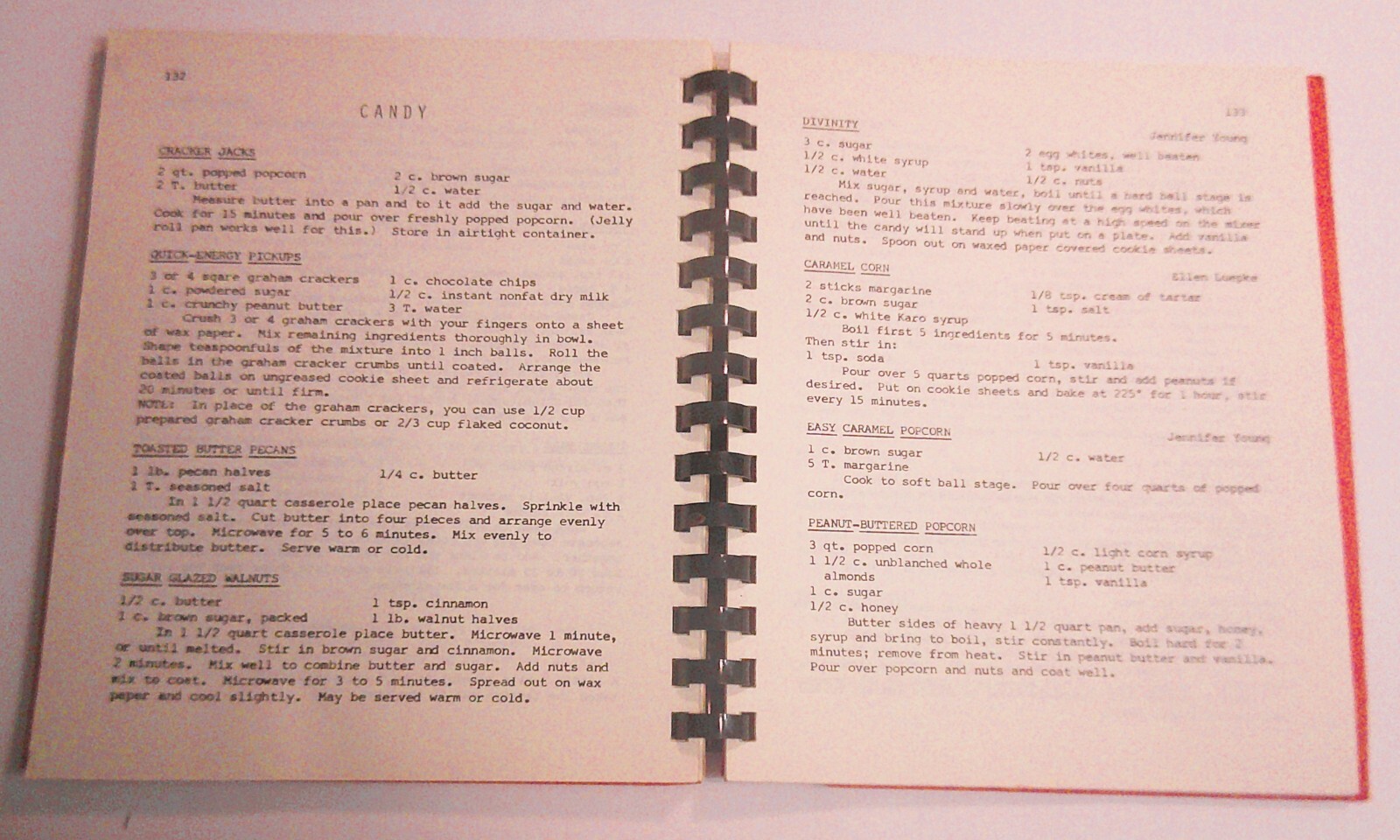 1980 Blackhurst School Cookbook Spiral Bound 168 pages