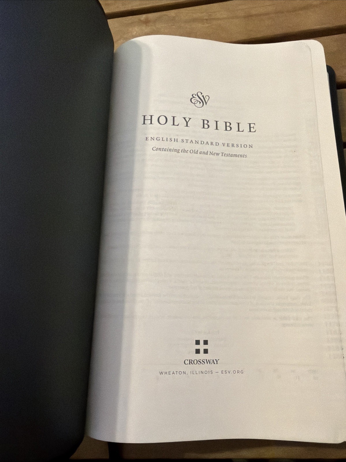 Vintage ESV Holy Bible (Black): English Standard Soft Leather Trutone Like New