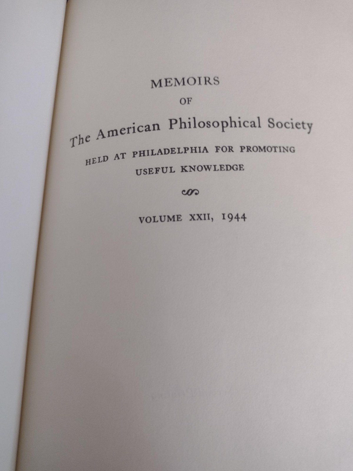 Thomas Jefferson’s Garden Book American Philosophical Society Undated Reprint