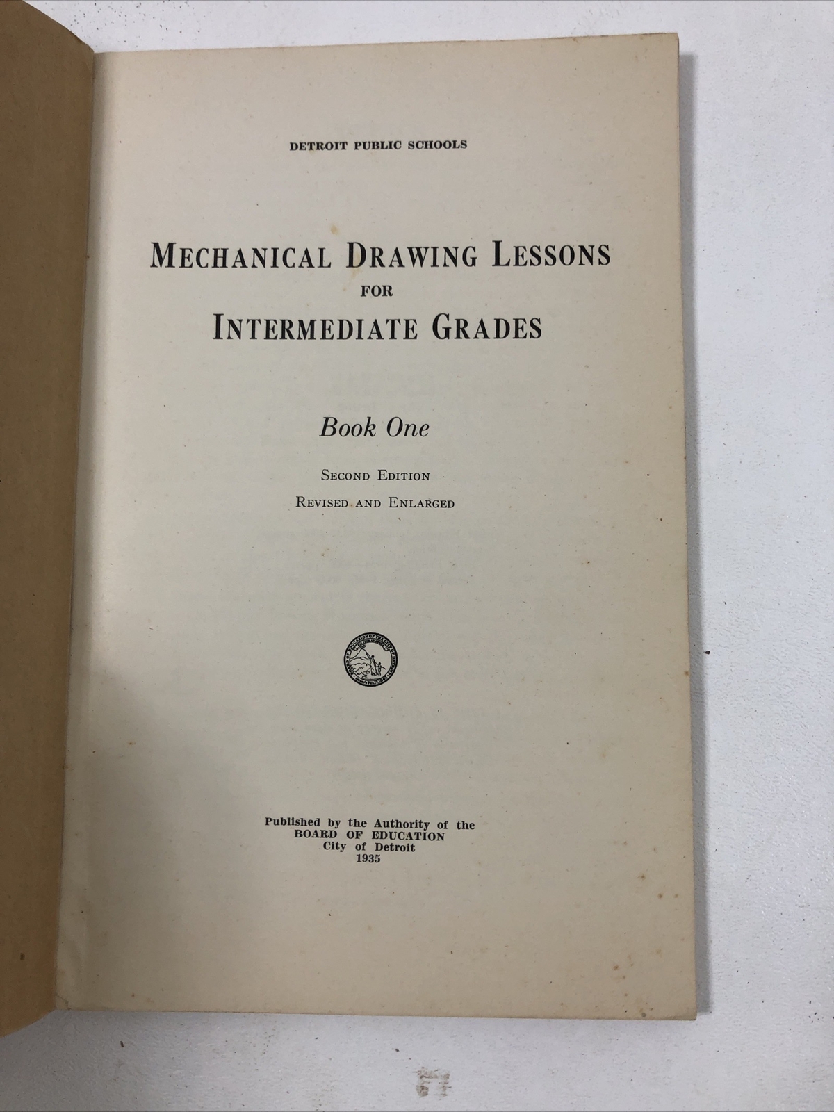 Mechanical Drawing Lessons: Intermediate, Bk 1 – Detroit Schools (PB, 1935)