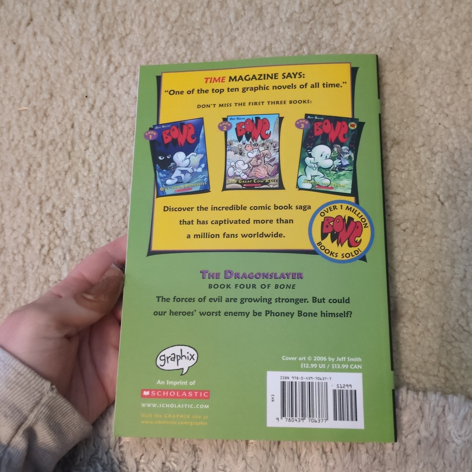 Lot 8 Bone Graphic Novels: Books 3-9 + Rose VG Cnd Jeff Smith