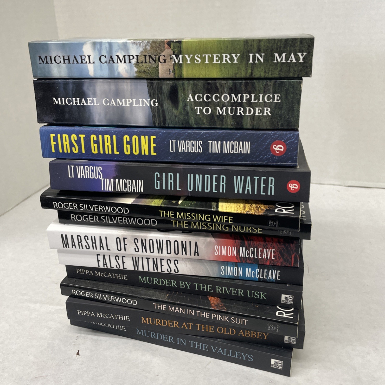 Mystery Books Lot of 12 Trade Paperback (See Photos for Titles)