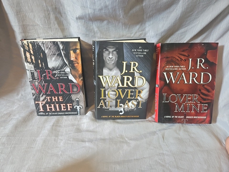 J.R. Ward lot of 3 books Hardcover Black Dagger Brotherhood Series Lover