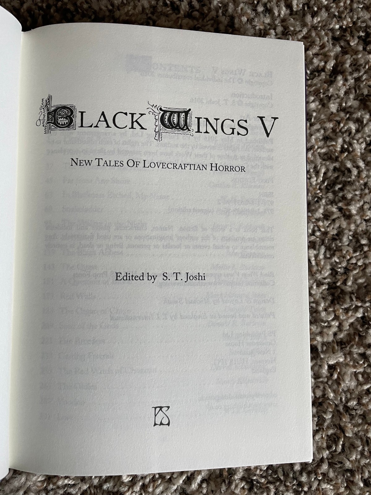 BLACK WINGS V: New Tales of Lovecraftian Horror Joshi (ed) 1st ed HC fine UK IMP
