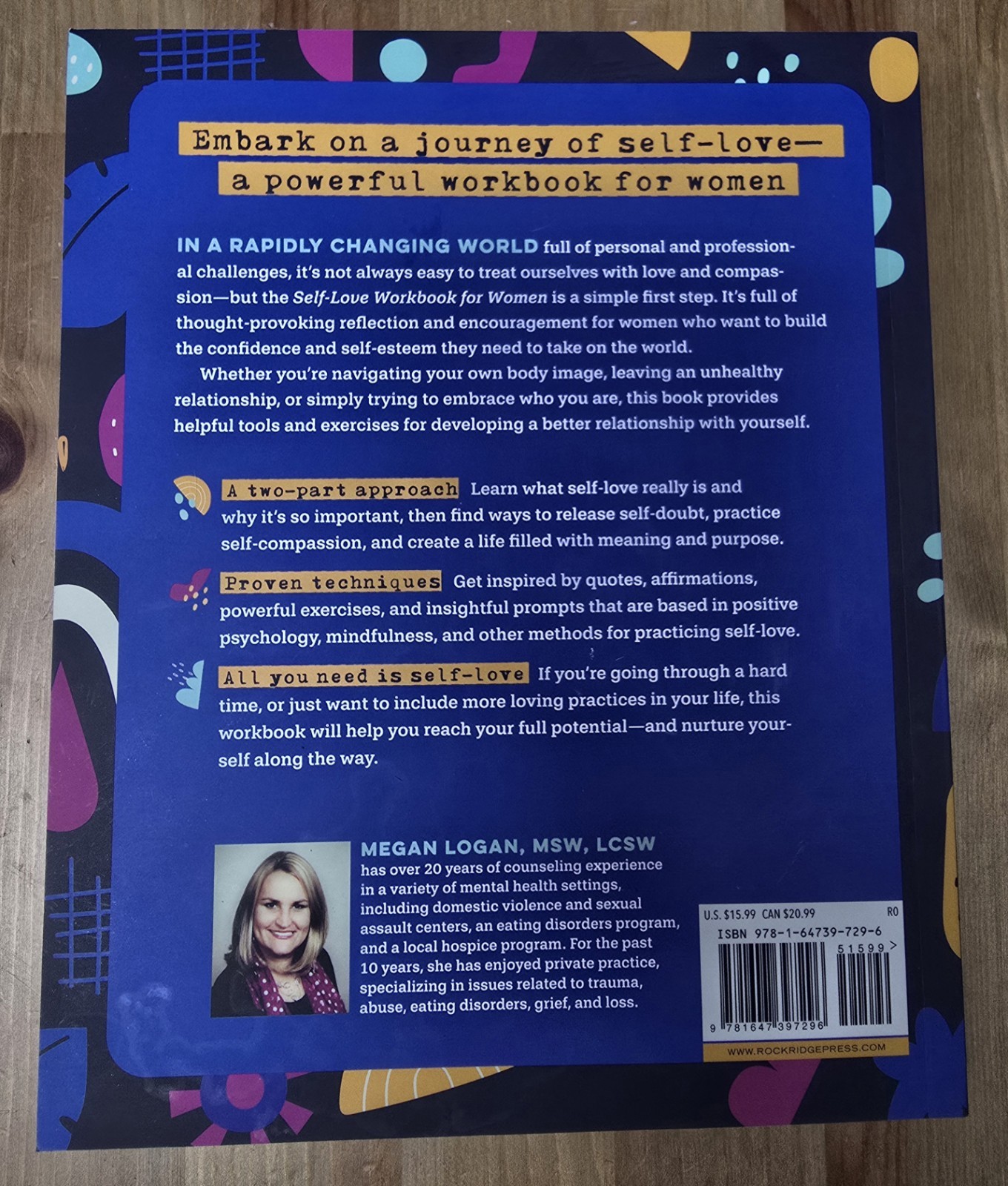 NEW Self-Love Workbook for Women Megan Logan MSW LCSW Self Compassion
