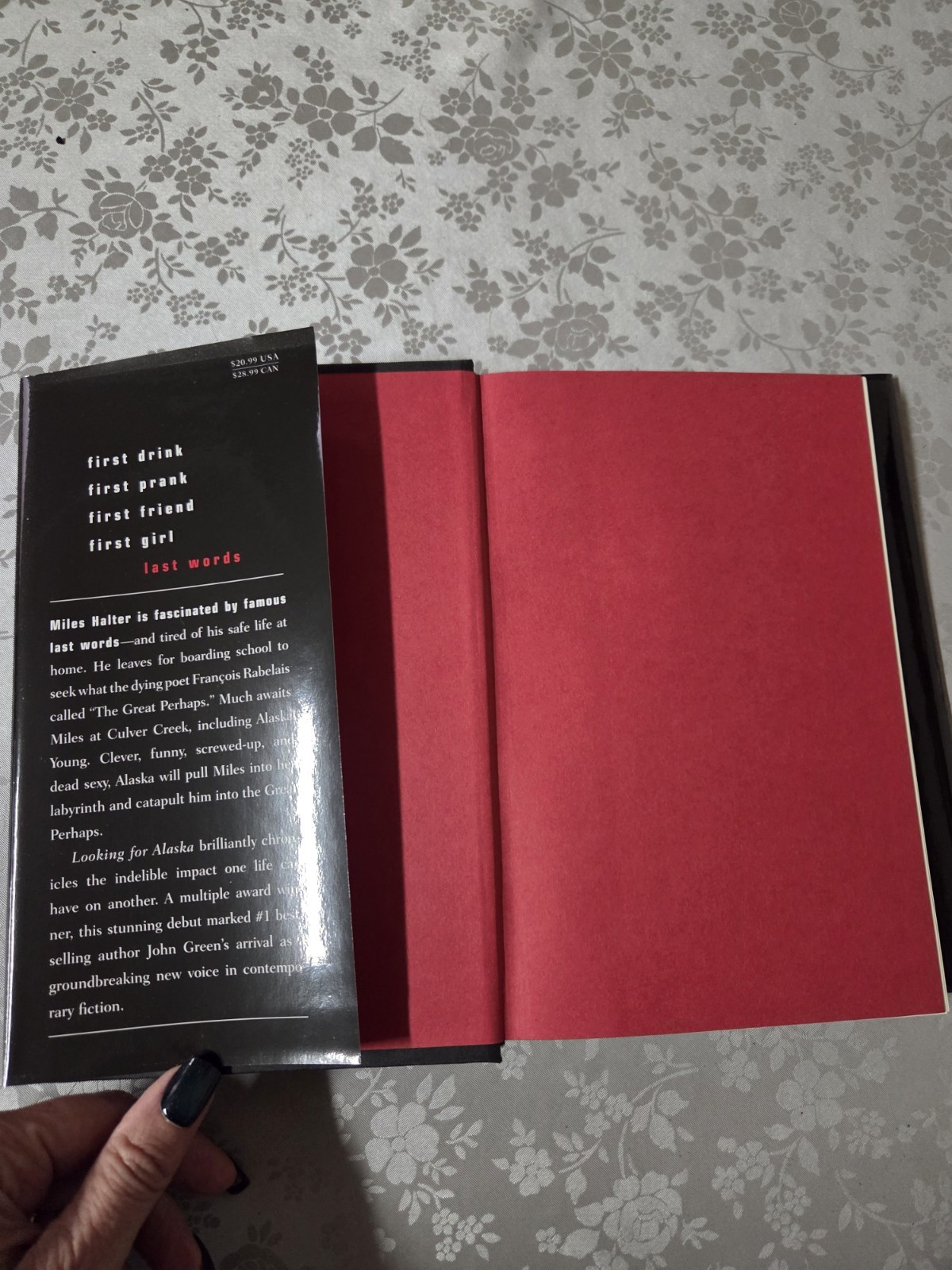 Looking for Alaska by John Green Young Adult Fiction Hardcover Dutton Books 2005