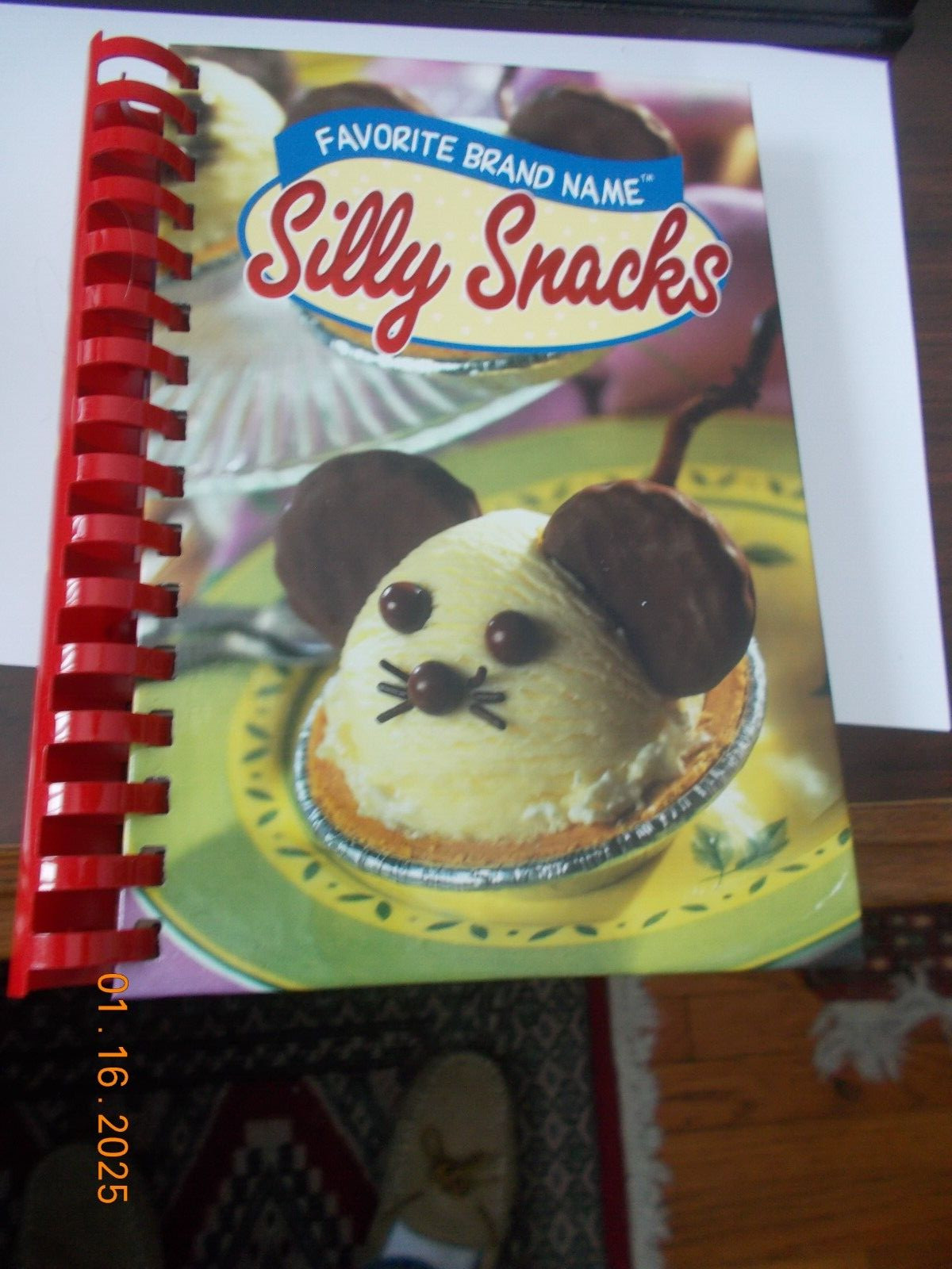 Silly Snacks Spiral Bound Hardcover Recipe Book 222 Pages, with color photos