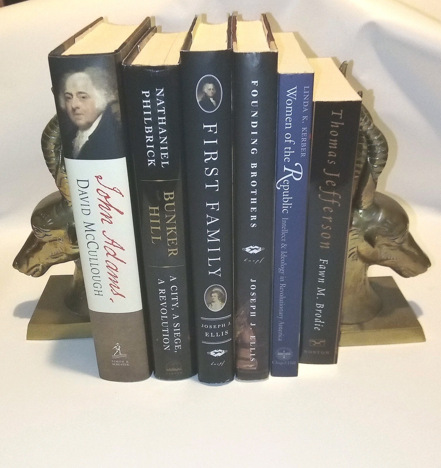 Book Mixed Lot of 6 Founding Fathers America Thomas Jefferson John Adams Bunker