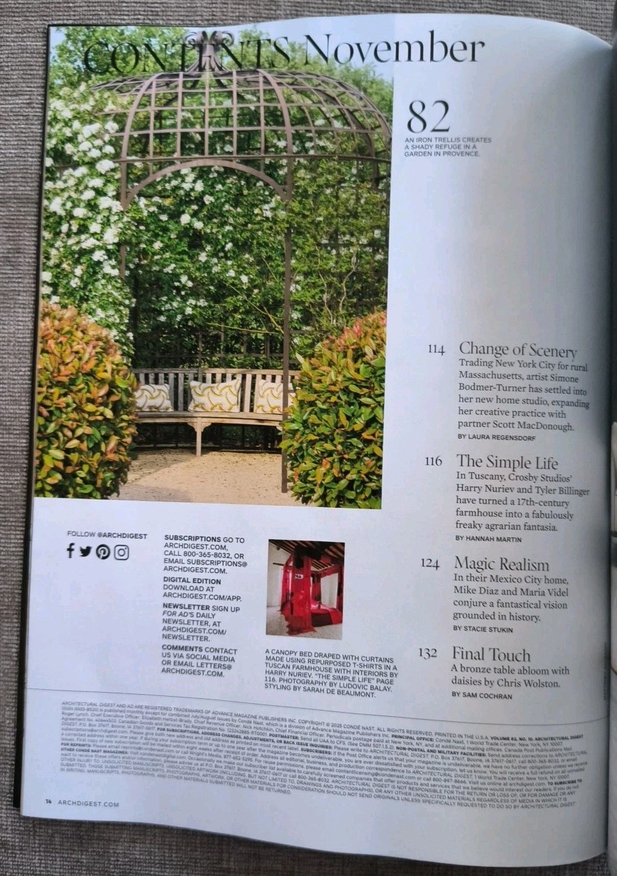 Architectural Digest Magazine November 2025 Vibe Shift Issue NEW AD New York Nov