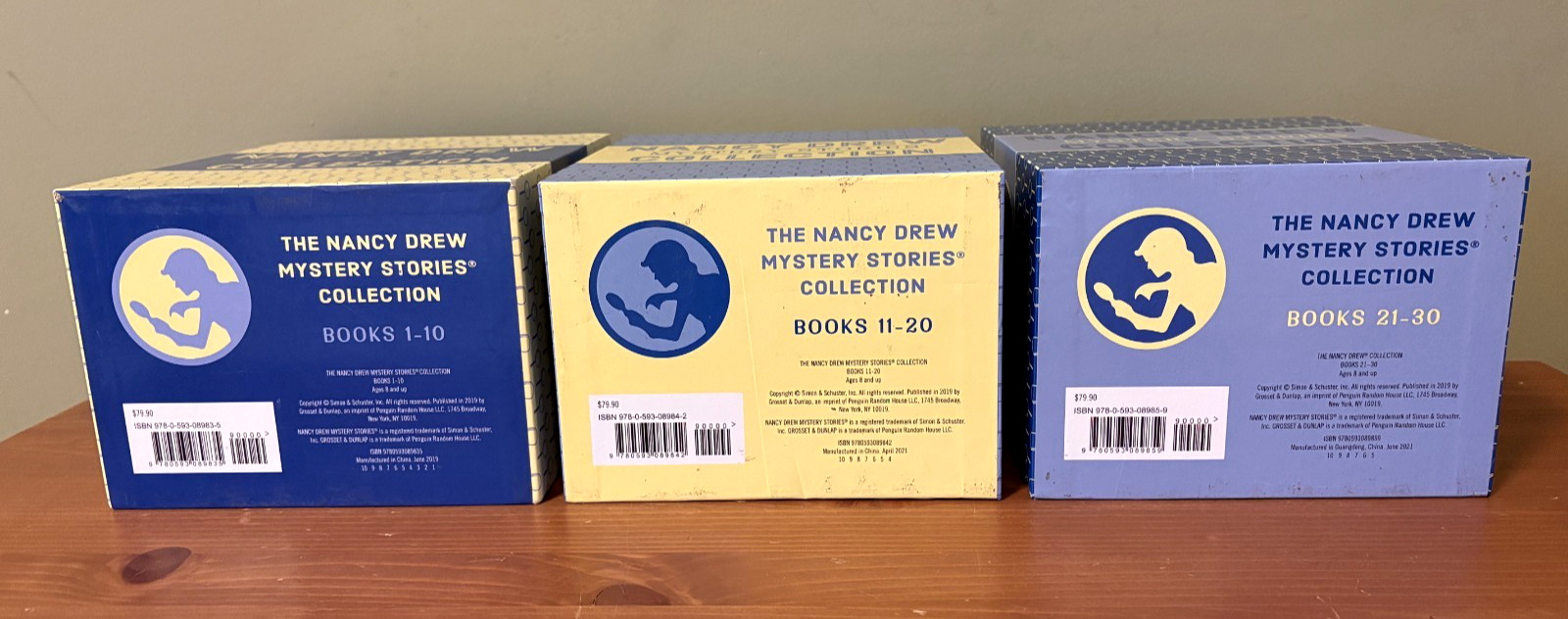 The Nancy Drew Mystery Stories Collection in 3 Box Sets (1-10, 11-20, 21-30)