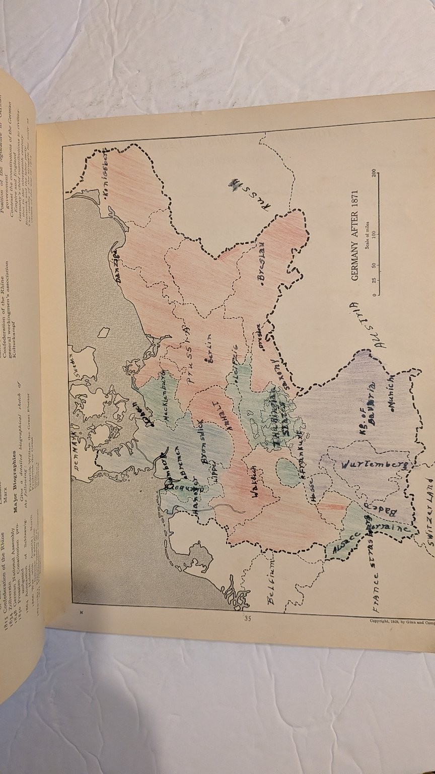 Map Exercises Syllabus Notebook Modern European History Bishop Robinson 1927