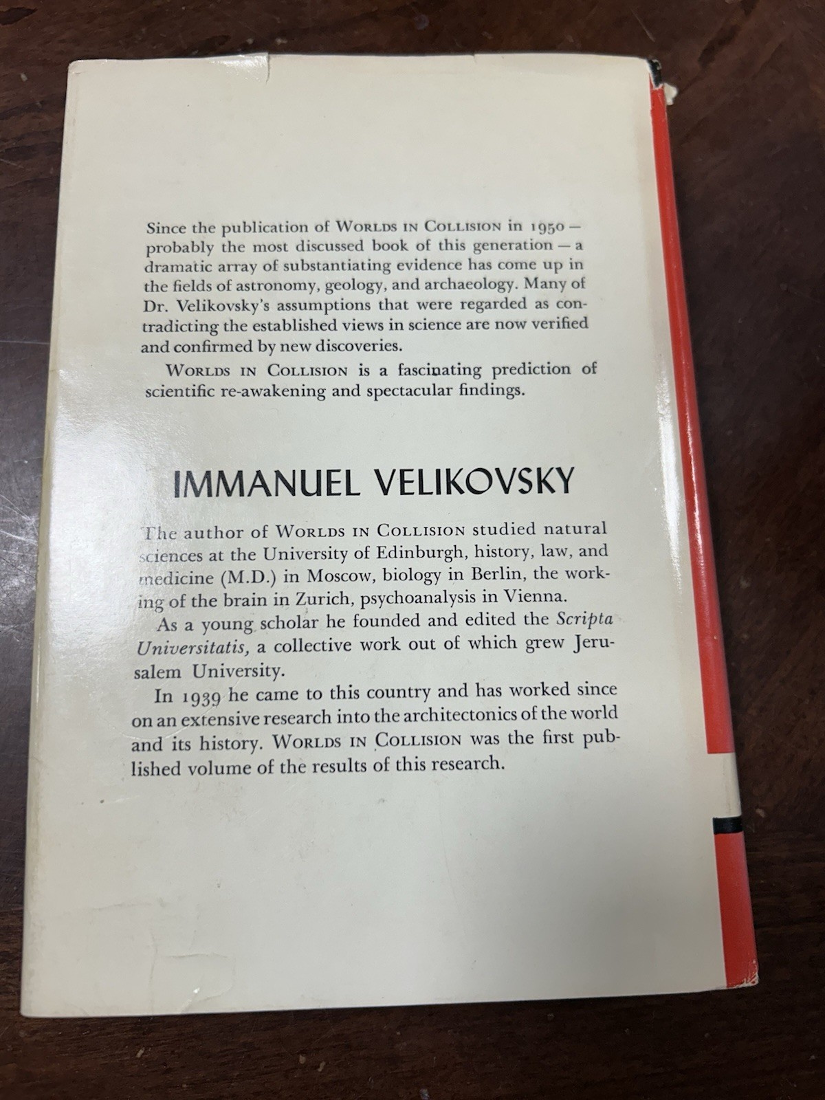 3 HC/DJ MMANUEL VELIKOVSKY, Worlds Collision,Earth In Upheaval, Ages In Chaos