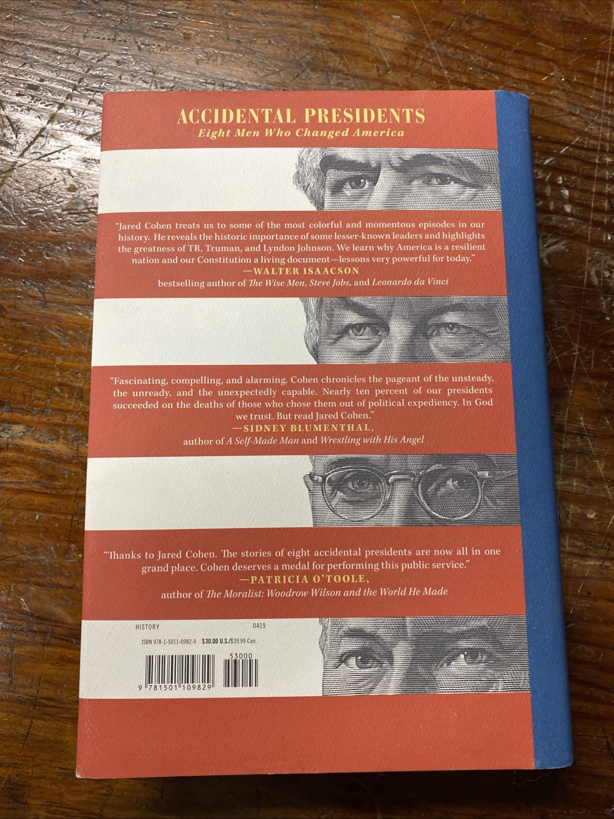 Accidental Presidents : Eight Men Who Changed America by Jared Cohen (2019,…
