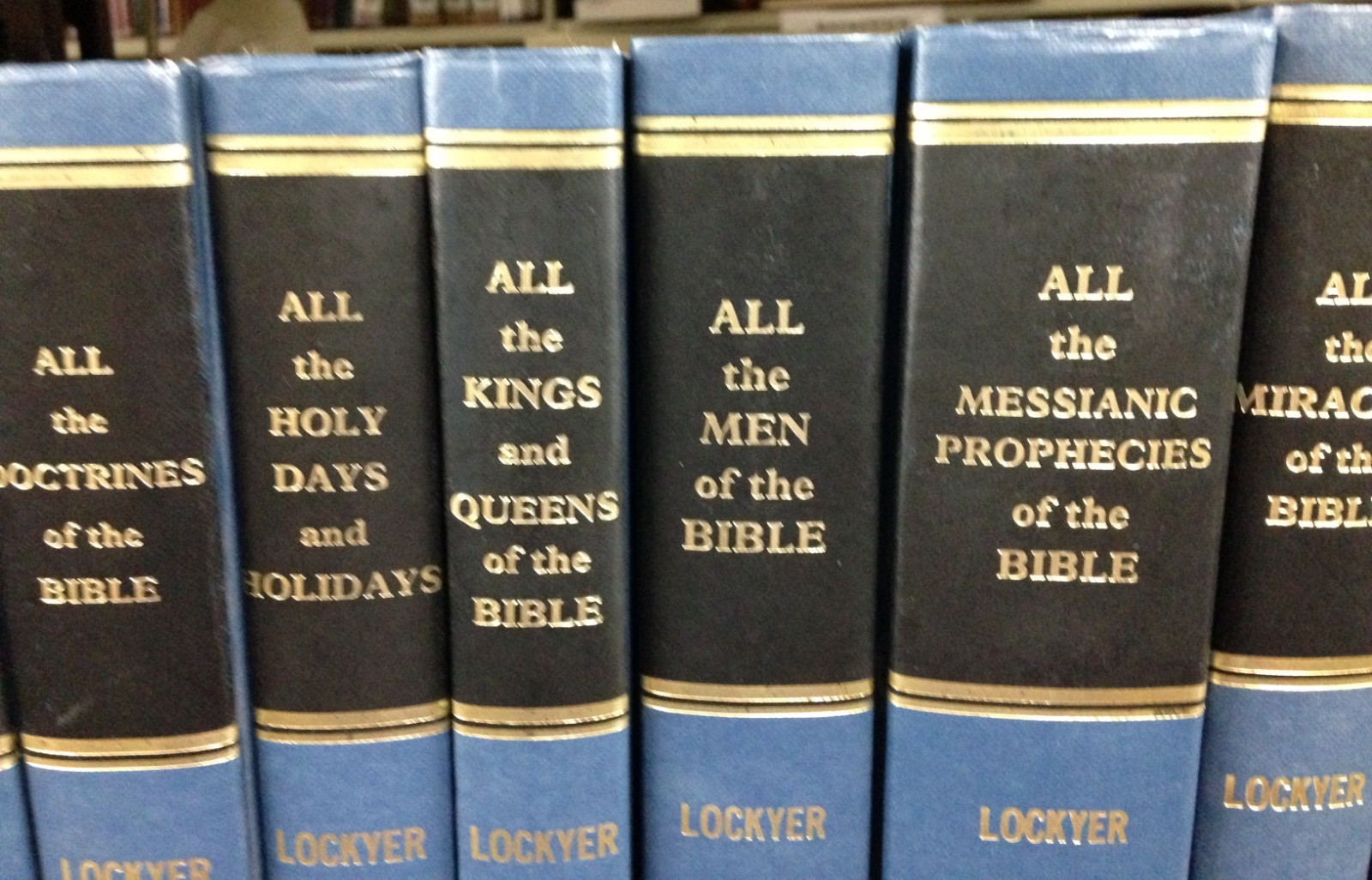 All the …. of the Bible Series H Lockyer 15 Vs Zondervan HBs 1969-73 VG 290611