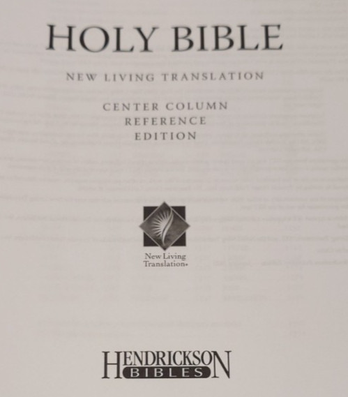 Hendrickson Holy Bible NLT Center Column Reference Ed. 2020 Loose Leaf 3-Ring