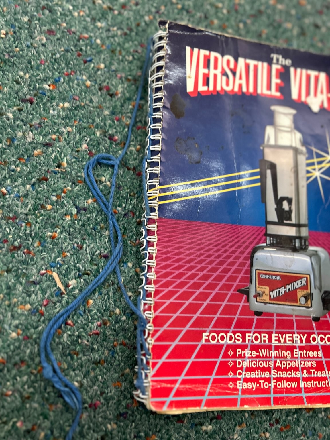 The Versatile Vita-Mix Vita-Mix Corp. 1991 Cookbook Spiral-Bound Recipes