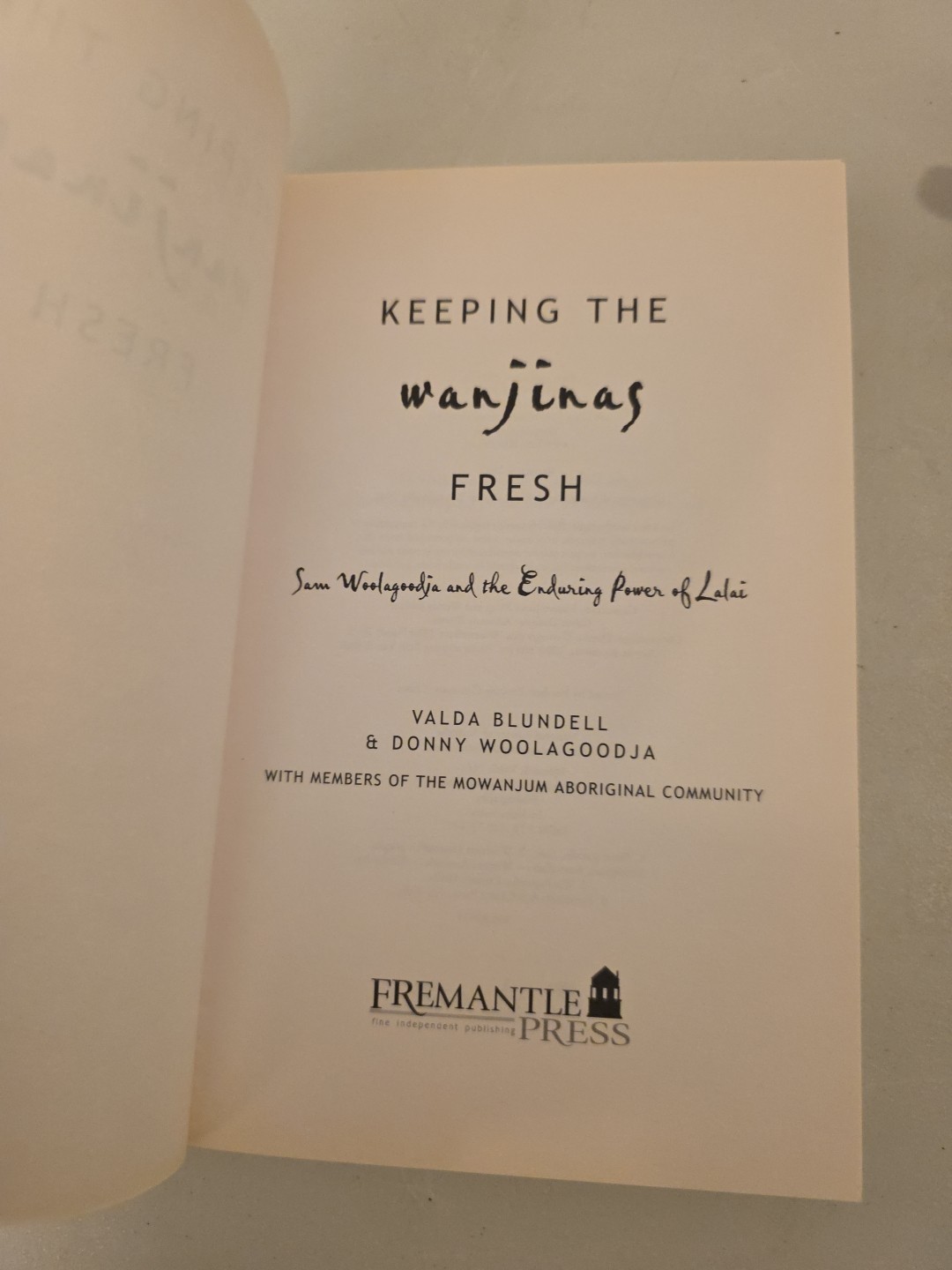 Keeping The Wanjinas Fresh by Valda Blundell/Donny Woolagoodja Aboriginal Austra