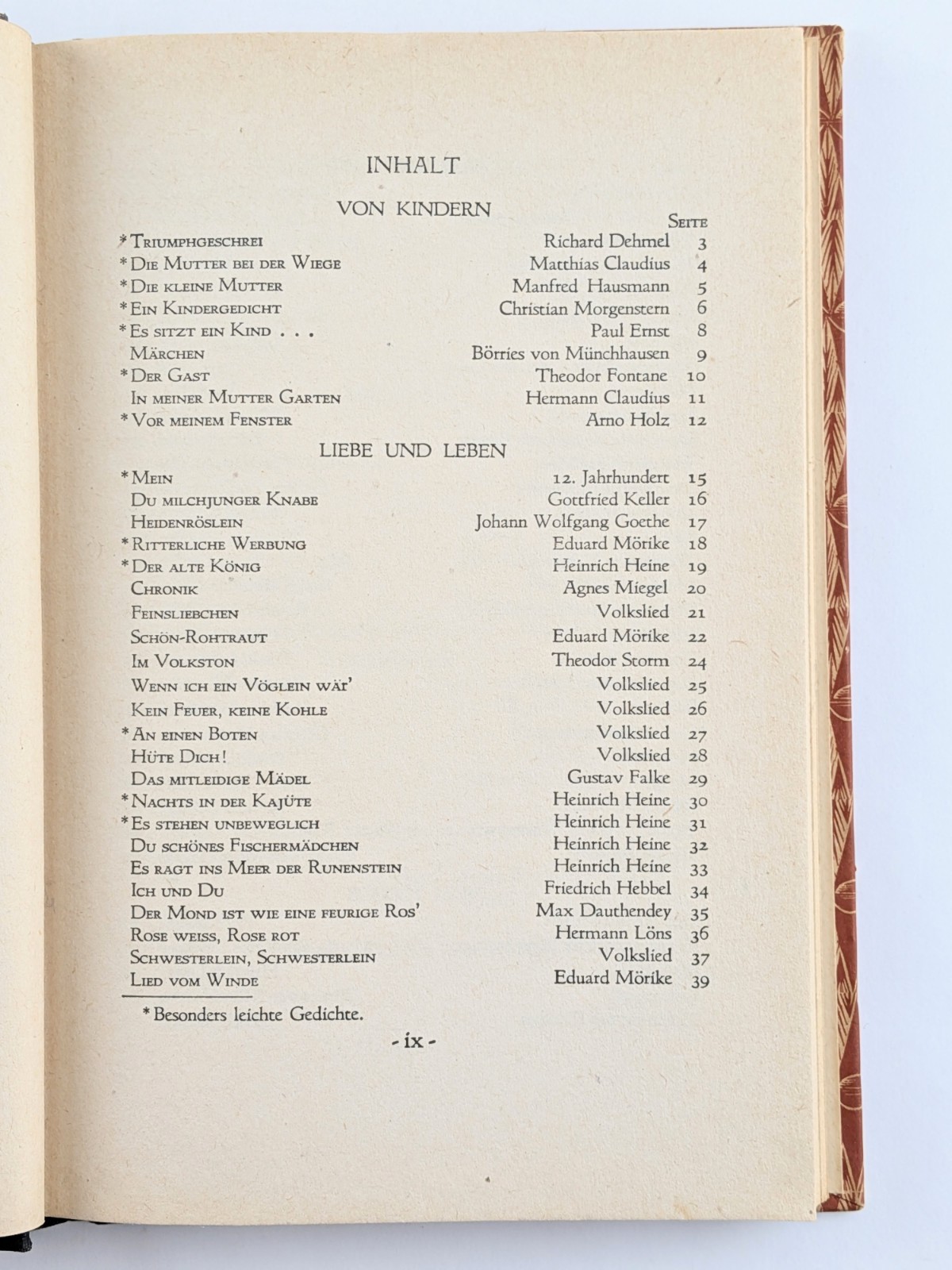 Kleine Anthologie Deutscher Lyrik (1947) Vintage German Poetry Collection