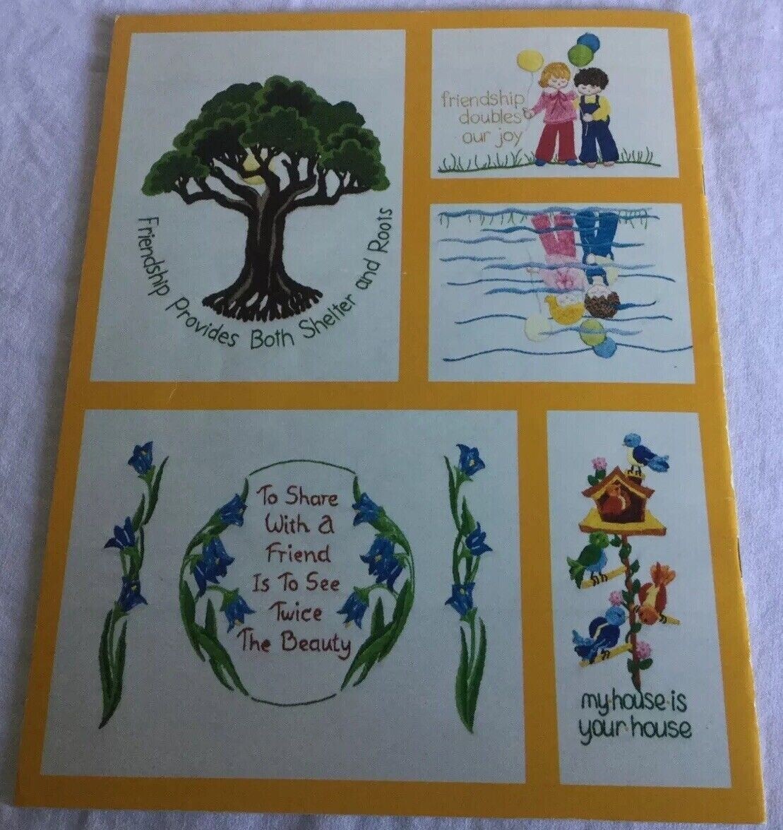 Celebration of Friendship Iron-on Transfers N32 1982 Craftways Corp
