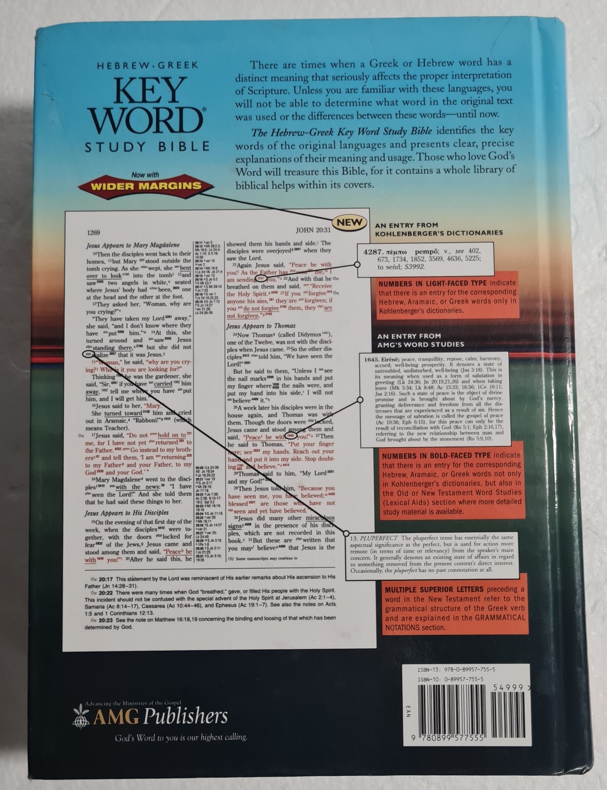 Hebrew-Greek Key Word Study Bible NIV Zodhiates & Baker AMG Publishers 1996