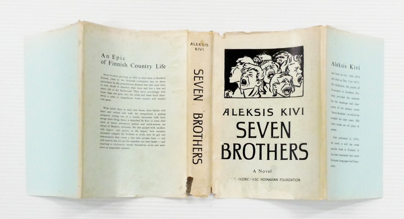 Seven Brothers A Novel by Aleksis Kivi Finnish Literature Hardcover/Dustjacket