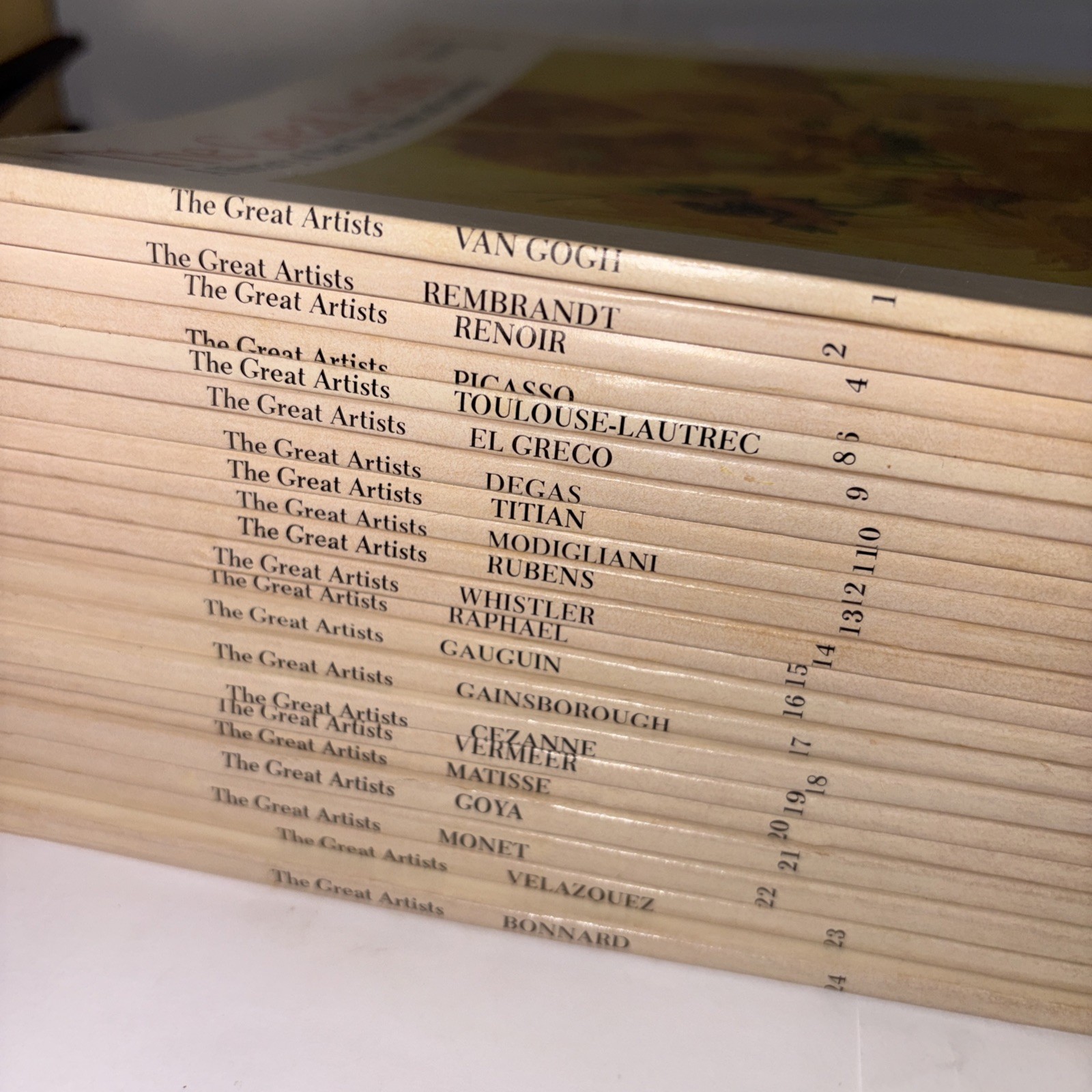 The Great Artists Funk & Wagnalls 1978 Large Format Art Books 1,2,4,6,8-24