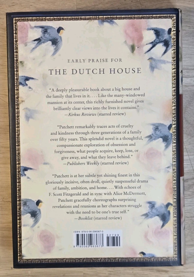The Dutch House by Ann Patchett Hardcover Novel 2019 First Edition Fiction Book