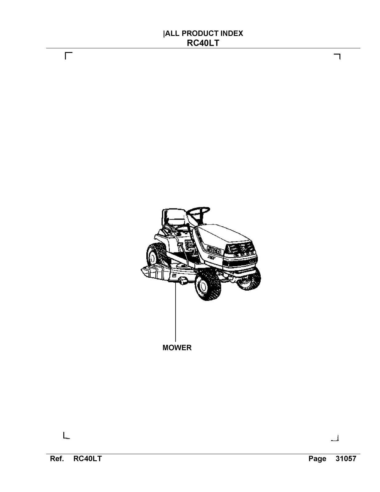 KUBOTA RC40LT Parts Manual – ROBUST WIRE-LOCK BOUND – PROTECTIVE COVERS