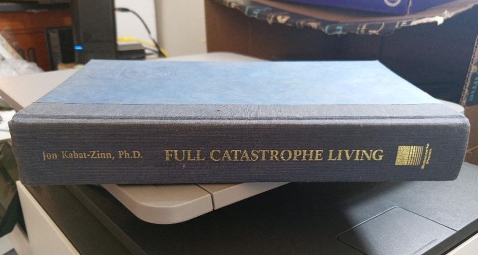 Full Catastrophe Living – HC 1990 Jon Kabat-Zinn No DJ Vintage