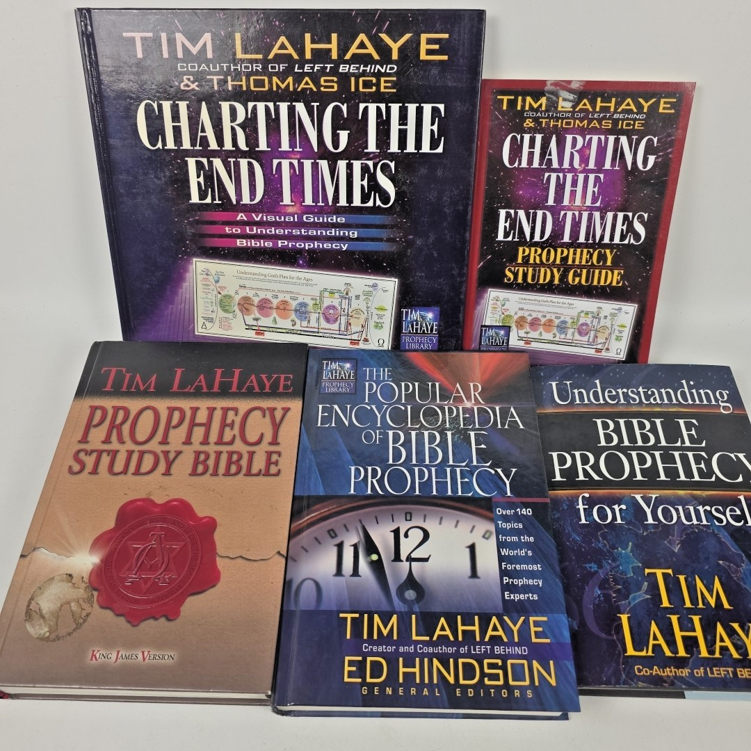 Prophecy Study Bible Tim Lahaye 5 Lot Hardcover ~ End Times, Encyclopedia & More