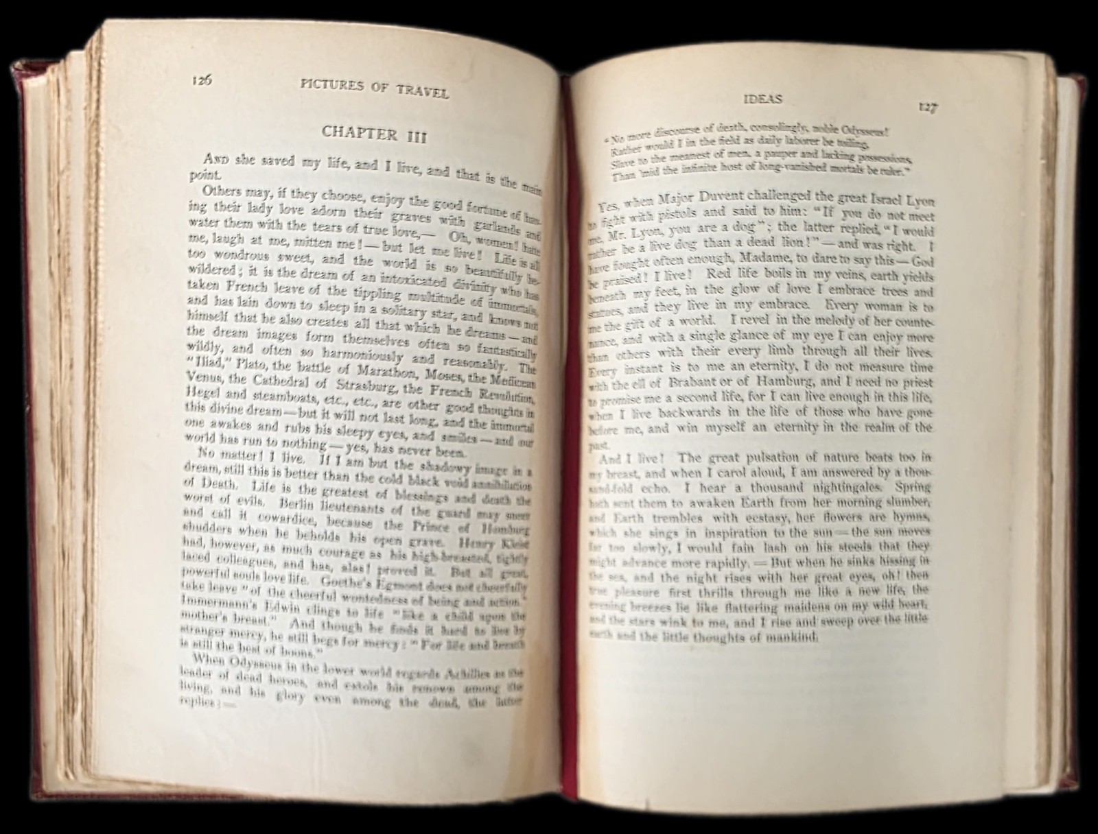 Pictures of Travel by Heinrich Heine, 1904 Antique Book, D. Appleton