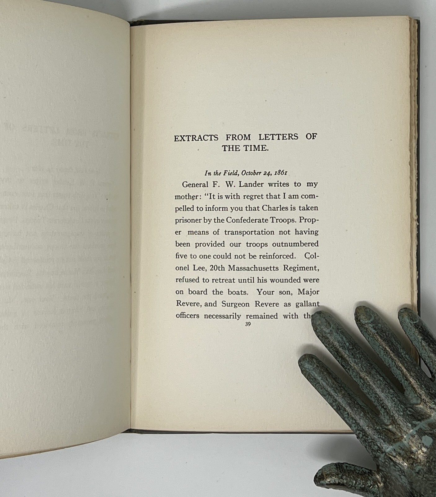SIGNED: Ball’s Bluff A Monograph by Charles L. Peirson – 1913 HC The Salem Press
